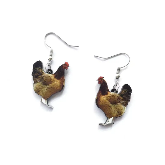 Chicken Earrings