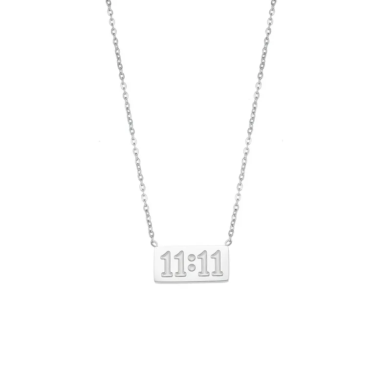 11:11 Stainless steel necklace